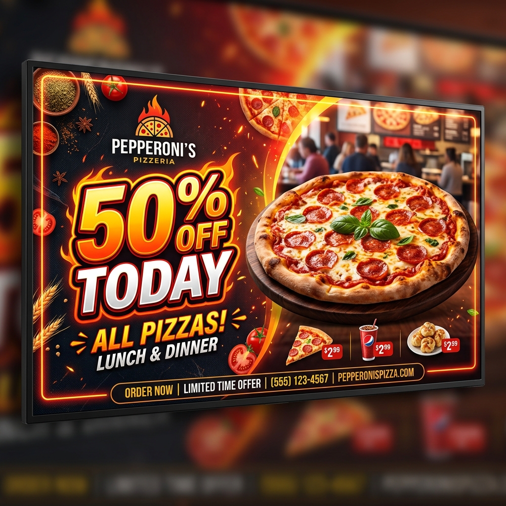 Pizza Signage Ad