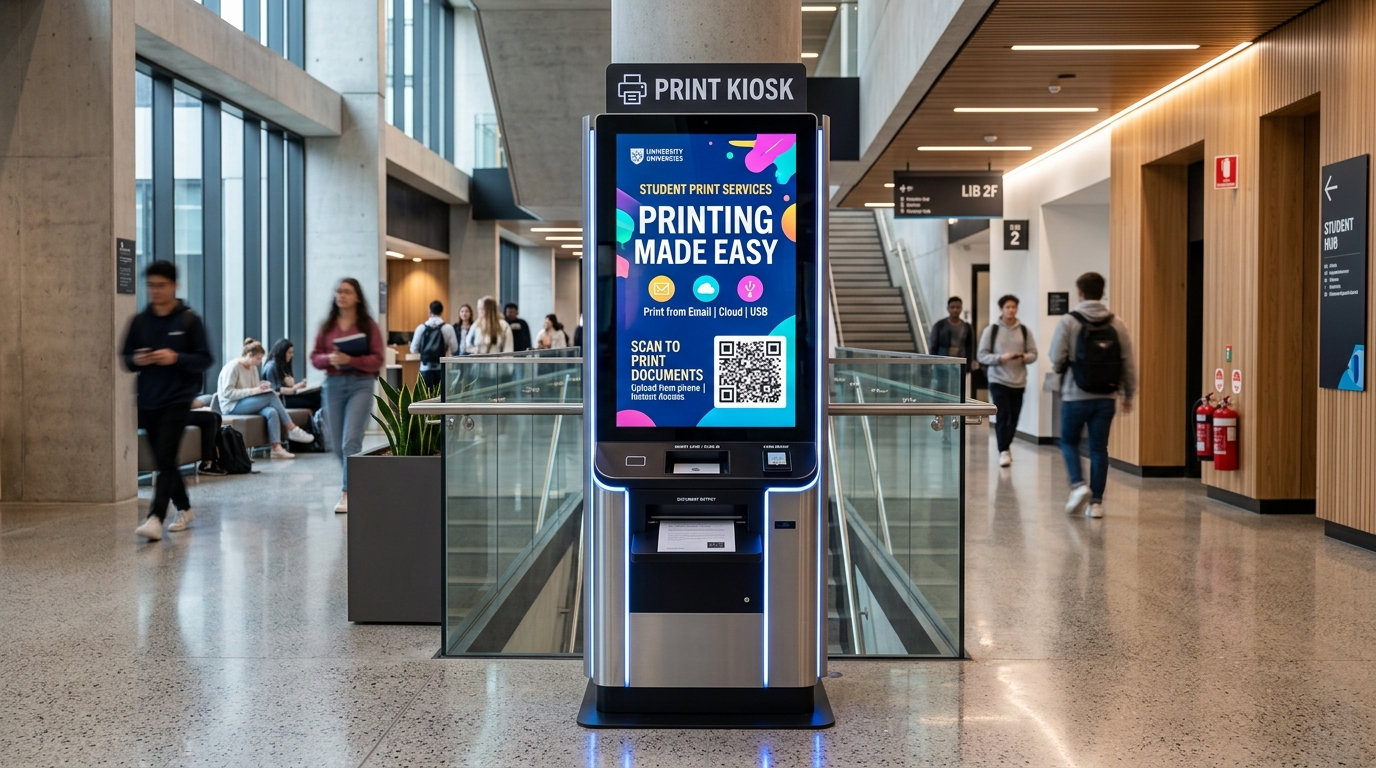 Self-Service Smart Printing Kiosk Machine