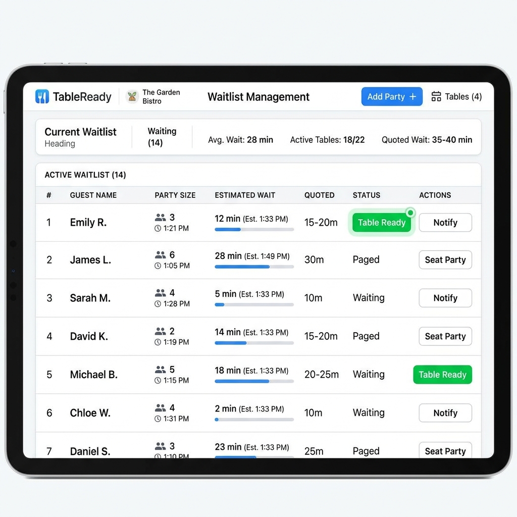 Restaurant Queue Management