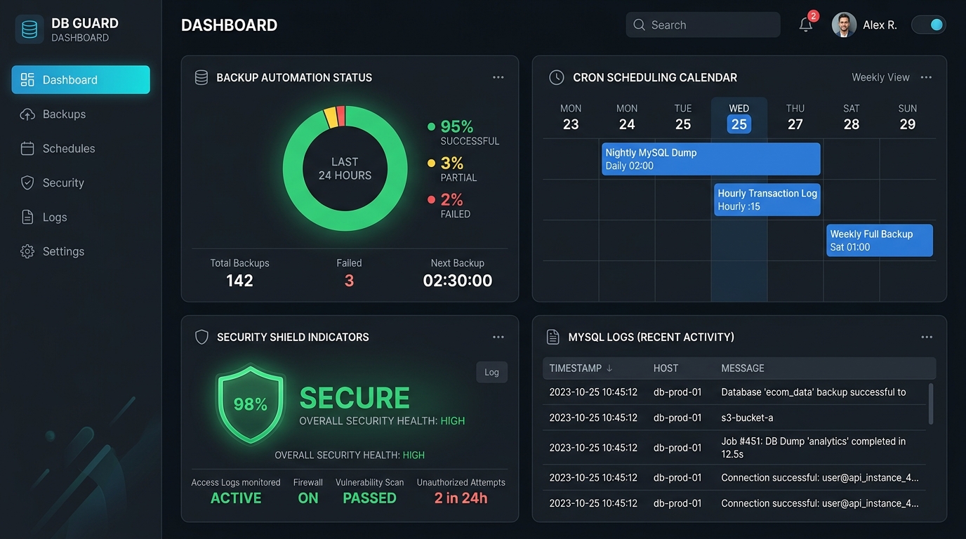 Database Backup Automation Dashboard